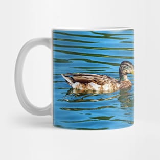 Two Ducks Swimming In The Water Mug